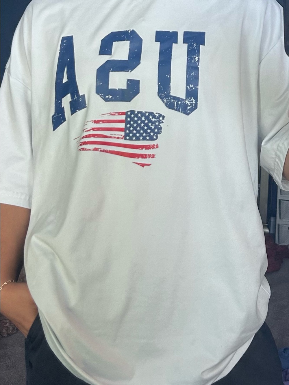 USA Graphic Short Sleeve Tee - White